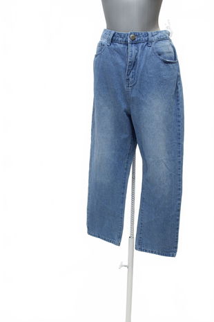 Dámske nohavice Boohoo, farba denim, veľkosť 42