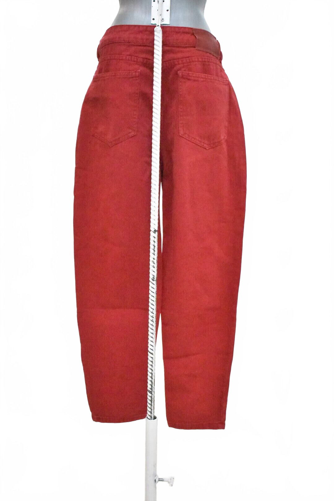 Dámske nohavice Pull&Bear, farba červená, veľkosť 38