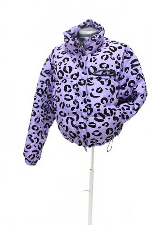 Dámská zimní bunda Fbsister, barva zvířecí vzory, velikost XL