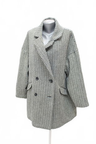Dámsky kabát F&F, farba vzorovaná, veľkosť 46