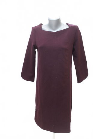 Dámske šaty Camaieu, farba bordó, veľkosť M