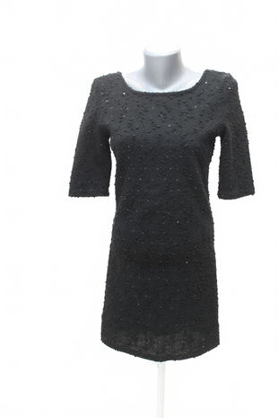 Dámske šaty Gate, farba čierna, veľkosť M