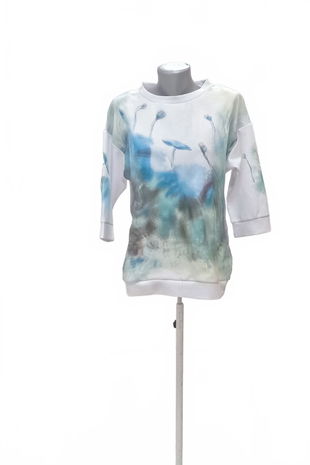 Dámske tričko Gate s potlačou, farba biela, veľkosť 40