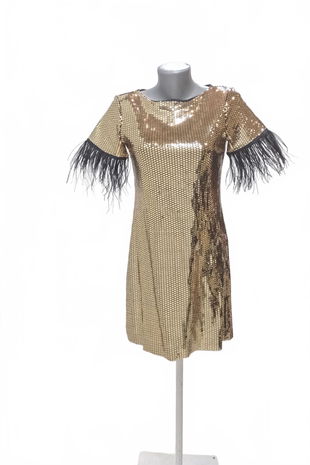 Dámske šaty Genesis, farba zlatá, veľkosť S
