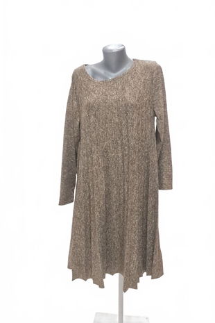 Dámske šaty New Collection, farba hnedá, veľkosť M