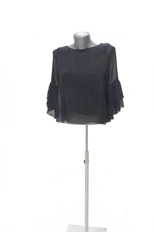 Dievčenská blúzka H&M, farba čierna, veľkosť 158