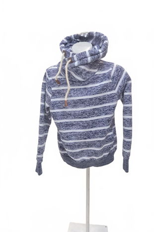 Pánská mikina Benter bez potisku, barva pruhovaná, velikost XL