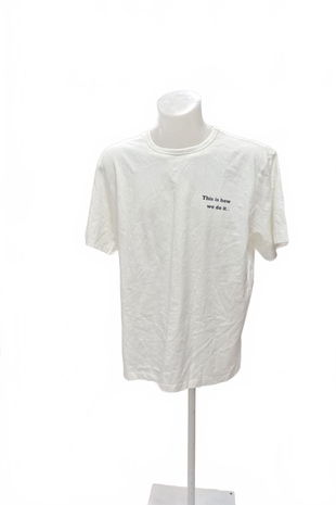 Pánské tričko Genesis s potiskem, barva bílá, velikost XL