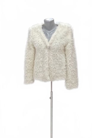 Dievčenské sako H&M, farba biela, veľkosť 170