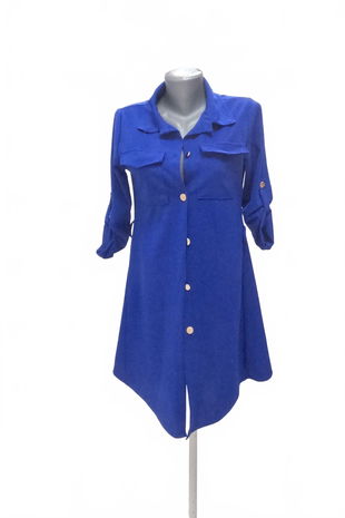 Dámske šaty New Collection, farba modrá, veľkosť S