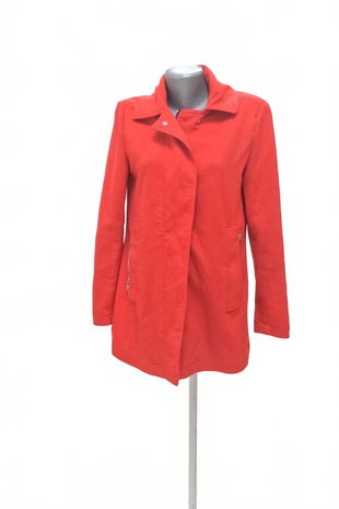 Dámsky kabát Stradivarius, farba červená, veľkosť M
