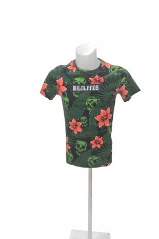 Pánské tričko Cropp s potiskem, barva květovaná, velikost XS