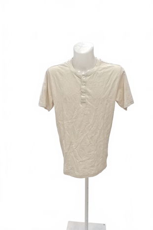 Pánske tričko Livergy bez potlače, farba béžová, veľkosť M