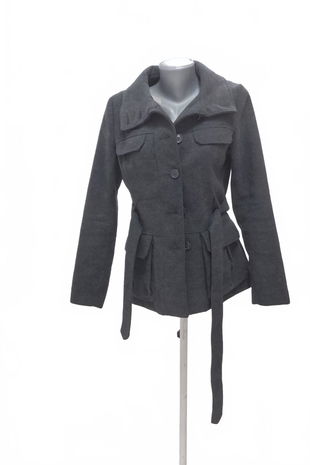 Dámsky zimný kabát H&M, farba sivá, veľkosť 38