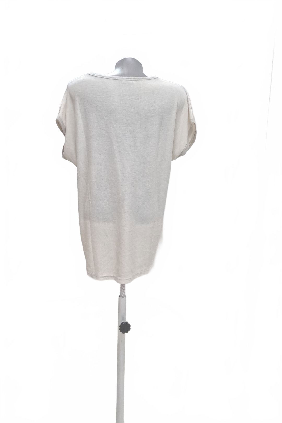 Dámske tričko Made In Italy s potlačou, farba béžová, veľkosť M