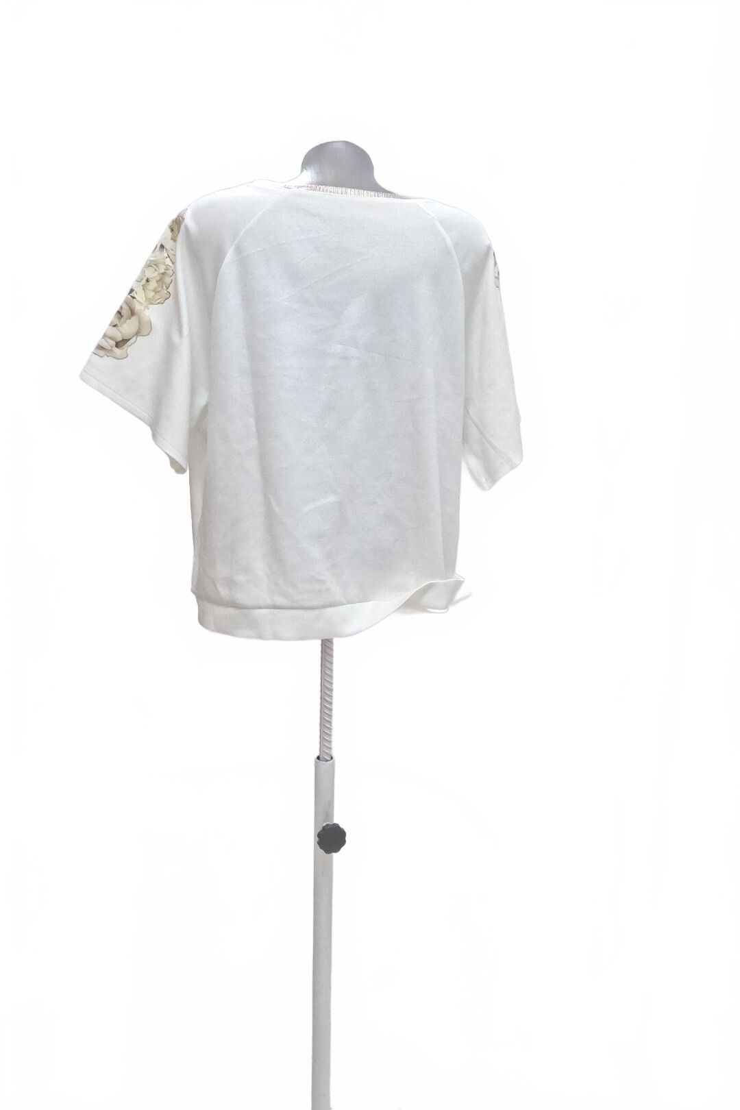 Dámské tričko Genesis s potiskem, barva bílá, velikost XL