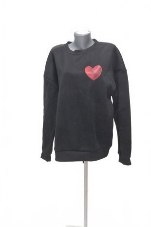 Dámská mikina Genesis s potiskem, barva černá, velikost 2XL