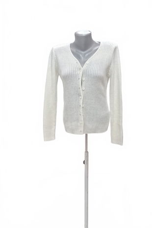 Dámsky sveter Baty, farba biela, veľkosť M