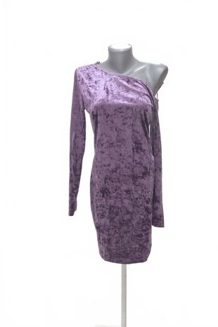 Dámske šaty Amisu, farba fialová, veľkosť 40