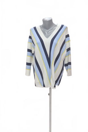 Dámsky sveter Bonita, farba pruhovaná, veľkosť L