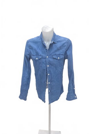 Pánská košile Asos, barva denim, velikost M