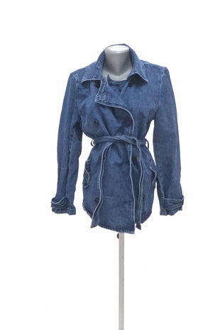 Dámsky kabát Rainbow, farba denim, veľkosť 40