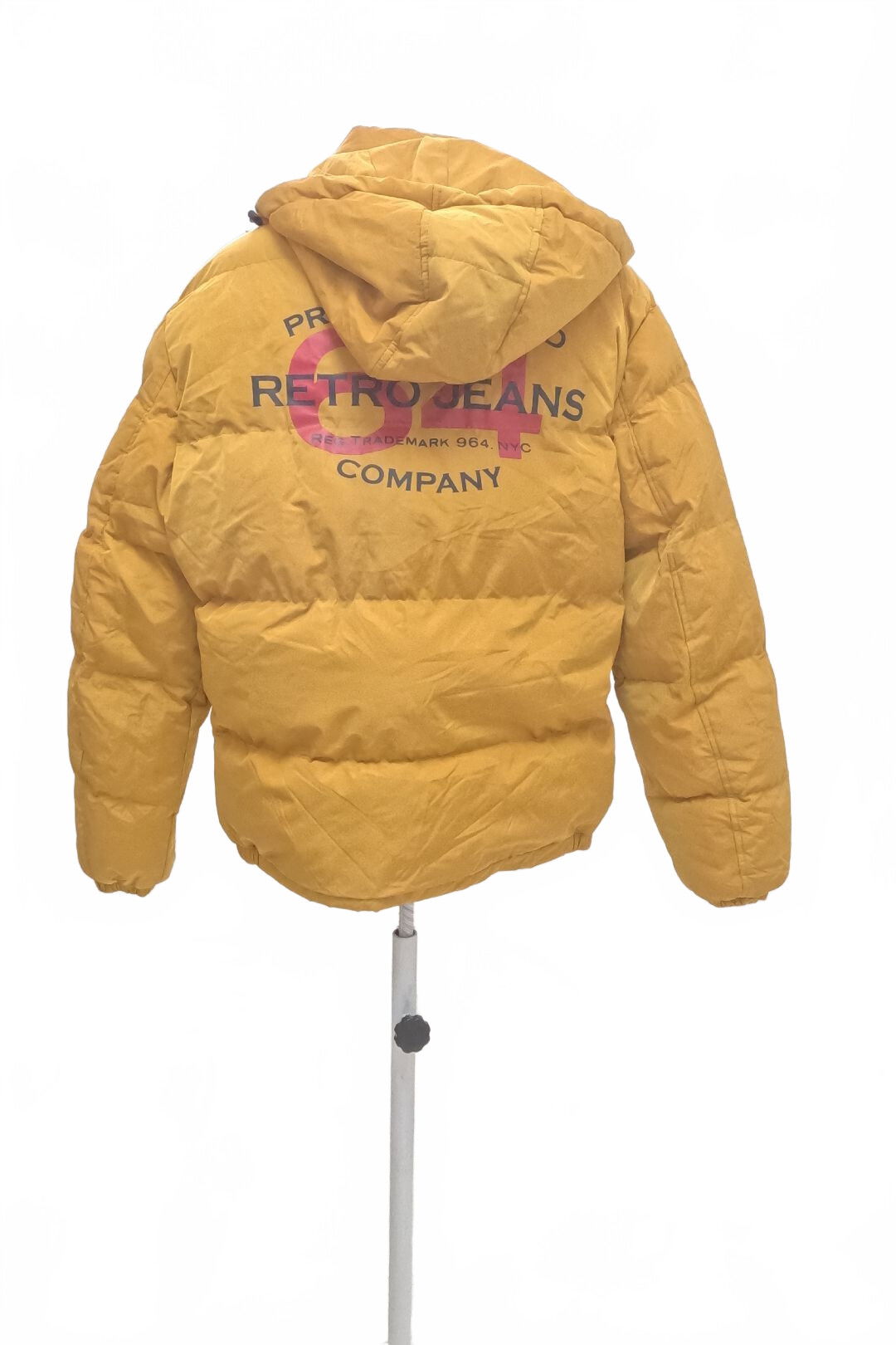 Pánská zimní bunda Retro, barva žlutá, velikost XL