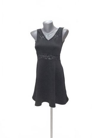 Dámske šaty Divided, farba čierna, veľkosť S