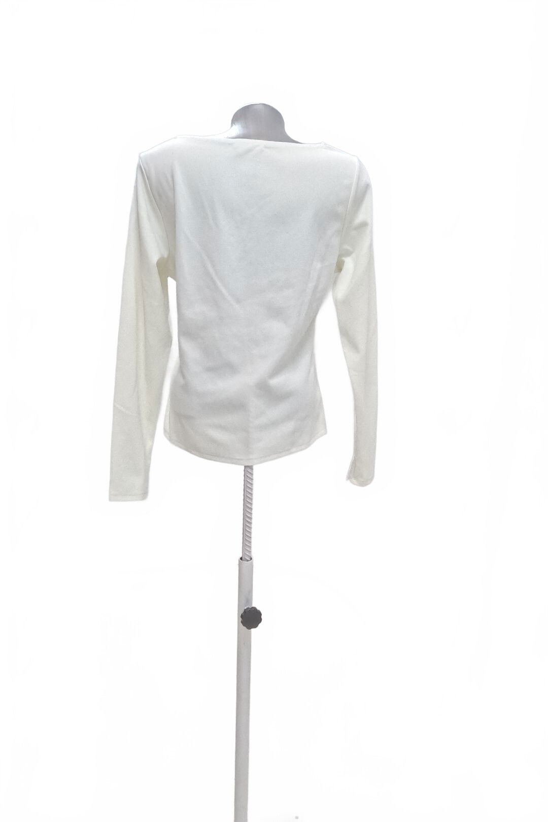 Dámské tričko Sinsay bez potisku, barva bílá, velikost XL