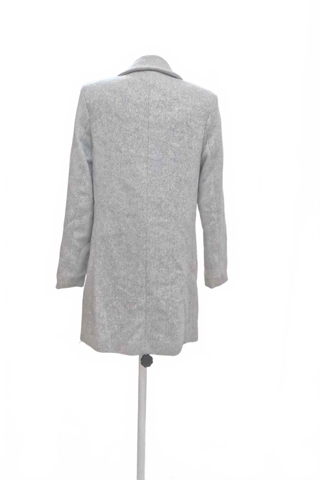 Dámsky zimný kabát Stradivarius, farba sivá, veľkosť XS