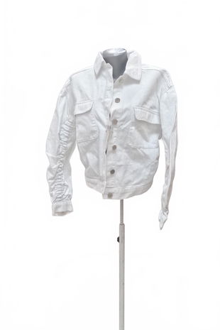 Dámska bunda Na-Kd, farba biela, veľkosť 38