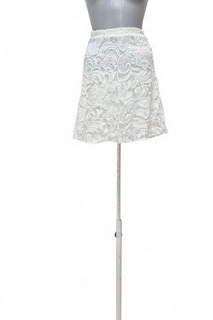 Dámska sukňa Amisu, farba biela, veľkosť 34