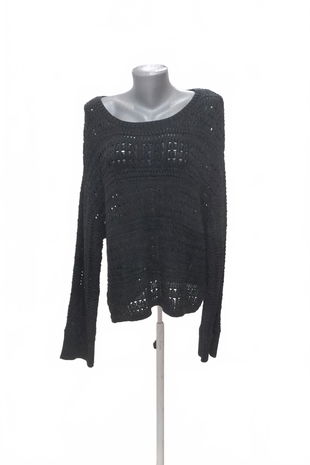 Dámský svetr Amisu, barva černá, velikost XL