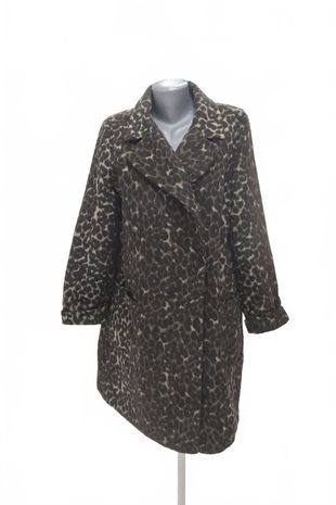 Dámský zimní kabát Next, barva zvířecí vzory, velikost 46