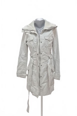 Dámsky kabát L.o.g.g., farba sivá, veľkosť 38