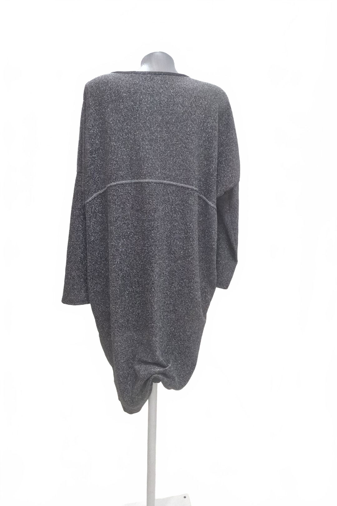 Dámské šaty Sweetissima, barva stříbrná, velikost XL