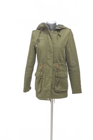 Dámska bunda Bershka, farba khaki, veľkosť S