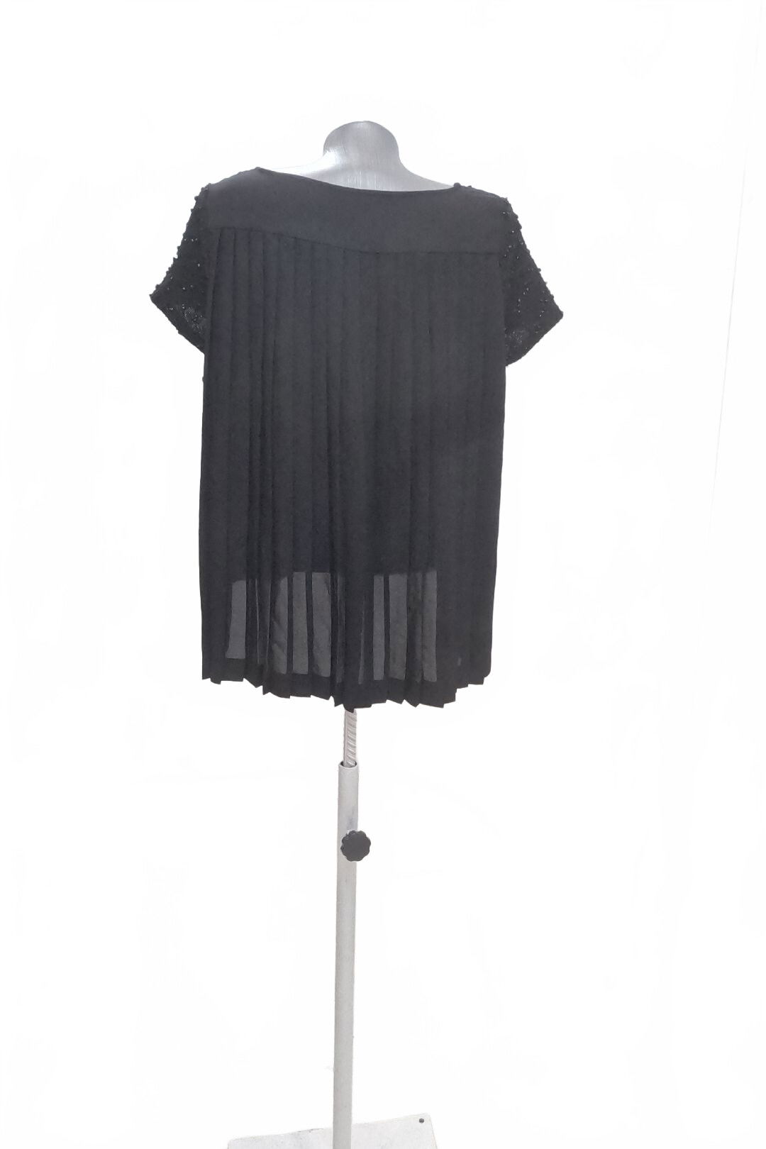 Dámske tričko Comma bez potlače, farba čierna, veľkosť 36