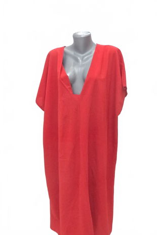 Dámské šaty New Collection, barva červená, velikost 2XL