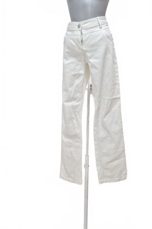 Dámske nohavice Cecil, farba biela, veľkosť L