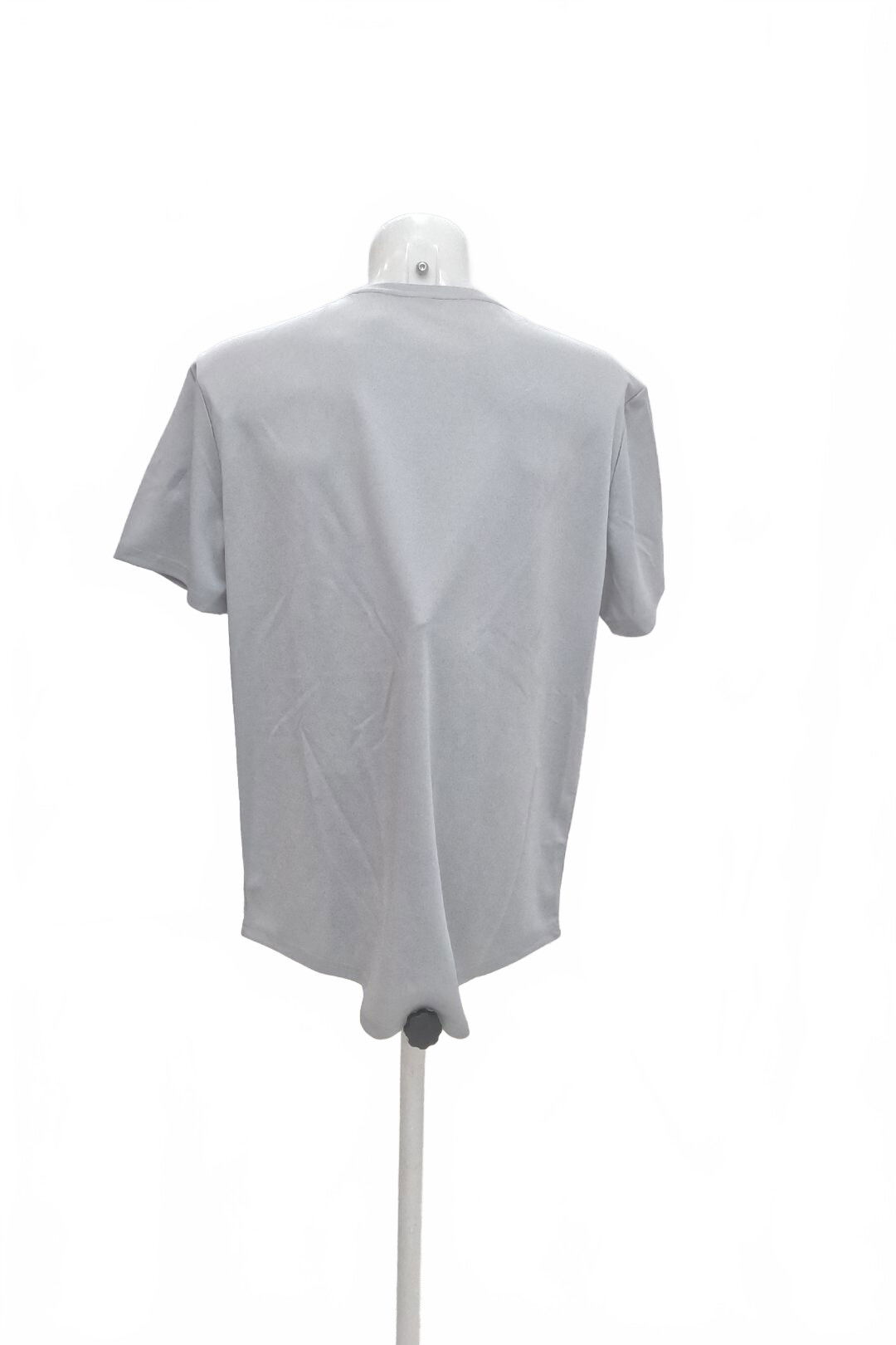 Pánské tričko Shein s potiskem, barva šedá, velikost 2XL