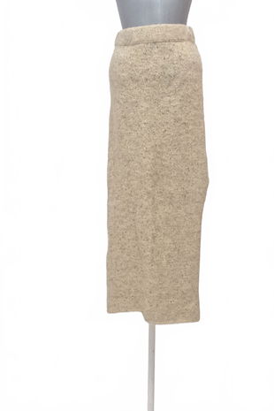 Dámska sukňa Pull&Bear, farba béžová, veľkosť M