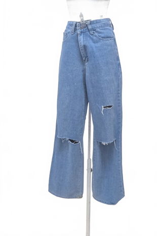 Dámske nohavice Shein, farba denim, veľkosť 36