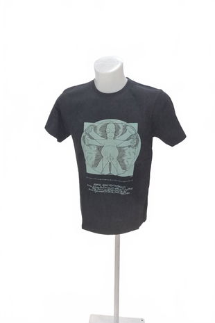 Pánské tričko Genesis s potiskem, barva černá, velikost S