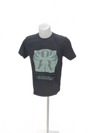 Pánské tričko Genesis s potiskem, barva černá, velikost S