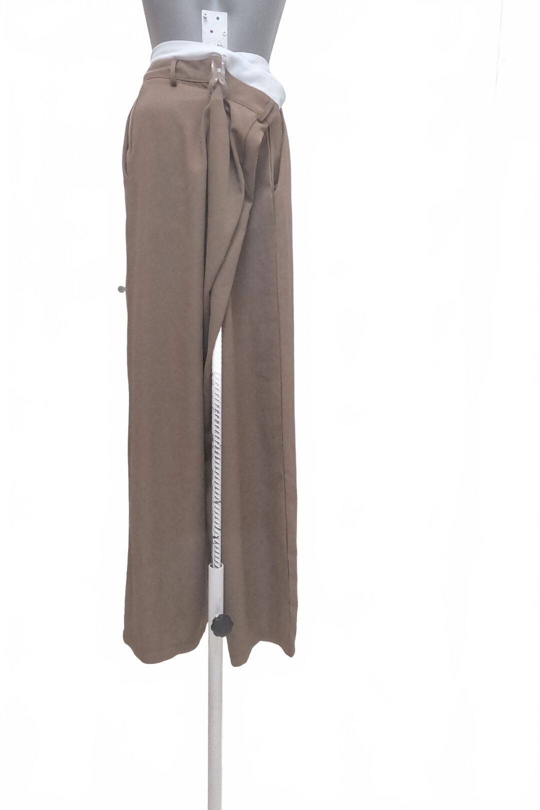 Dámské kalhoty Shein, barva hnědá, velikost XL