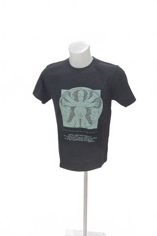 Pánské tričko Genesis s potiskem, barva černá, velikost XS