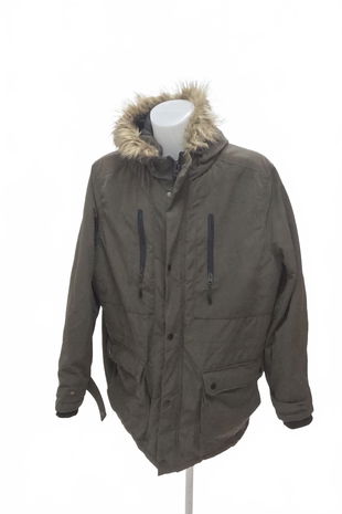 Pánská zimní bunda F&F, barva khaki, velikost 2XL