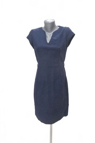 Dámske šaty Mango, farba modrá, veľkosť M