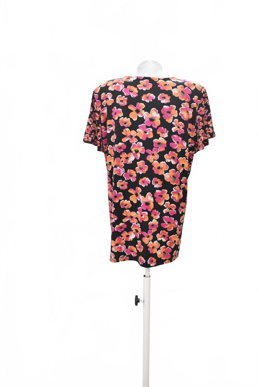 Dámske tričko Laura Torelli bez potlače, farba kvetovaná, veľkosť L